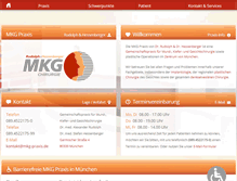 Tablet Screenshot of mkg-praxis.de